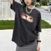 Męskie koszulki Żaba Drif Streetwear Vintage Retro Michael Jackson Eyes Graphics Ogółzakowa luźna koszulka TOSP dla mężczyzn unisex odzież t230621