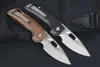 1PCS M6725 Outdoor Survival Solding Nóż 14C28N Stone Pranie Punkt Punkt Blade Micarta z stali nierdzewnej Łożyska kulkowe EDC Kieszkie noży kieszonkowe