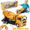 RC Mixer Car Truck 1:24 8 Kanaler Fjärrkontroll Sand Mud Mixer Engineering Vehicle Toys for Children Barn Boys Xmas Gift