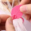 Clip di chiusura per sacchetti di plastica in silicone creativo da 10 pezzi, cravatta per sacchetti di cibo, corda per sacchetti di alimenti, clip di tenuta, piccoli utensili da cucina