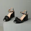 Sandals Large Size Oversize Big Platform Shoes Thick Heel Lady Pleats Fashion Trend Comfortable Simple And Elegant
