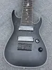 Custom 9-Strings Schect Dp Damien Plati Electric Guitar Matte Black Body 24 Frets Bat Fretboard Inlay High Quality