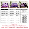 Bedding sets Purple Set Bed Sheet Linens Pillow Case Queen King Size Lanvender Butteryfly for Bedroom Soft Twin Full Single Double 230620