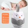 Baby Monitor Camera Portable Owl Noise Machine Soother med 10 Light Music Songs 2 Natural Sounds Lullabies Silicone Strap For Toddlers 230620