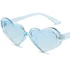Candy Love Okulary przeciwsłoneczne unisex asymetryczne okulary słoneczne serce Uczerwienane okulary anty-UV prostocie okulary ornamentalne
