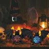 Новая хэллоуин летучая мышь висящая светодиодная светодиодная фонарь на открытом воздухе в помещении для страшных борцней для Хэллоуина украшения для домашнего бара светящего