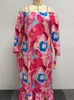 Robes grande taille SOMO Plus Size Africa Maxi Dress In Summer Robes Formelles Lâche Floral Print ElegantOutfits Wholesale Drop 230620