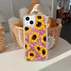 Flower Szybki i miękkie obudowy TPU dla iPhone'a 15 14 Pro Max 13 12 11 xr xs x 8 7 Plus moda sakura słonecznika jednorożca delfiny motyla płynna blask pływając