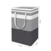 Корзины для хранения 75L водонепроницаемые большие корзины для белья отдельно стоящая корзина с разворачиваемой корзиной с ручками для дома 230620