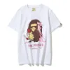 A Bathing a Ape New Popular Logo Printing Leisure Joker Round Collar Kort ärm