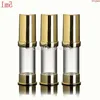 Mini 5ml 10ml Airless Pump Bottle Refillable Foundation Container -Lotions and Gels Dispenser Lightweight Leak Proof 10pcs/lothigh quan Kjxw