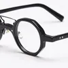 Brillengestell mimiyou Polygon Acetat Brillengestell Damen Anti Blaulicht Optische Brillen Herren Brillengestell Klare UV400 Computerbrille 230621