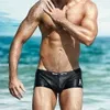 Herrbadkläder ganyanr varumärke manliga badstammar plus storlek badkläder män sexig baddräkt gay badshorts trosor sunga bathing solid surf strand