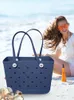 ファッション女性デザイナーボッグバッグシリコンエヴァプラスチックビーチバッグハンドバッグ