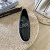 Mit Box Designer Mules Saffiano Kleid Schuhe Wildleder Loafer Schnalle Runde Zehen Flache Männer Frauen Sneakers Größe 35-44