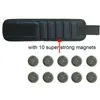 Gereedschapstas 1pc Magnetische polssteunband met sterke magneten voor het vasthouden van schroeven Nagelarmband Riemsteun Chuck Sport Magnetische gereedschapstas 230620