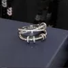 Luksurys desingers pierścień palca wskazującego pierścionek diamentowy kobiecy mody biżuteria dekompresja design ins.