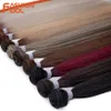 Hair Bulks Yaki Straight Hair Extension Salon Natural Synthetic Hair Bundles Colorful High Temperature Fiber Blonde Fake Hair 230620