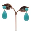 Boucles d'oreilles YYGEM 17x27MM couleur Turquoise coquille de mer perle longue goutte boucles d'oreilles plaqué or bijoux pour femmes 230620