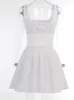 Vestidos casuales Avrilyaan 2023 encaje blanco sin espalda vestido Sexy para mujeres ahueca hacia fuera elegante vacaciones verano Mini Vestidos