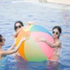 Sand Play Water Fun 80cm Uppblåsbar strandboll Färgglada ballonger Swimming Pool Party Water Game Balloons Beach Sports Shower Ball Fun Toys for Kids 230621