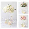 Fiori secchi Tavolo da matrimonio bianco di lusso Centrotavola con palline floreali Decor Baby Breath Road Piombo Puntelli per feste Esposizione del negozio di eventi