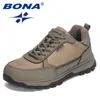 Wanderschuhe BONA Neue Ankunft Outdoor Jogging Classics Stil Männer Wanderschuhe Schnüren Männer Sportschuhe Trekking Turnschuhe Schnelle Kostenloser VersandHKD230621