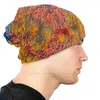 Bérets Vintage Streams Of Consciousness Knitted Beanie Hat Sports Hedging Cap Illuminated Abstract