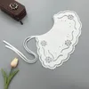 Bow Ties Women Embroidery Fake Collar Shawl Girls Big Lapel Bowknots Removable Shirt Neckwear Decoration Blouse Fuax Cols