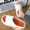Hemskor Summer Men's Slide Women's Anti Slip Outdoor Eva Cool Soft Thick Sole Sandals Trend Slide Lightweight Beach Shoes Slide Slide