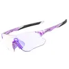 Lunettes de plein air Kapvoe Red Pochromic Running Lunettes de soleil Sports pour hommes Bleu Marathon Lunettes de cyclisme Lunettes de vélo de montagne Lunettes 230620