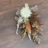 Dekorativa blommor 12st Ferns lämnar verklig naturlig torkad pressad för harts konsthantverk diy mini bukettkakor ljusblomma