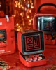 Mini alto-falantes DITOO Pixel Bluetooth sem fio alto-falante chinês vermelho retro mini modelo de computador alto-falante inteligente despertador