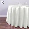 Table Cloth Satin Round Solid Color Tablecloth Cover For Wedding Birthday Decoration Party El Banquet Home Decor