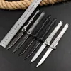 1pcs H6203 Flipper Folding Knife 5Cr13Mov Tanto/Drop Point Lâmina Cabo de Aço Inoxidável Canivete EDC Externo 6 Estilos