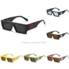 Offs Luxe Cadres Mode Lunettes de Soleil Style Carré Marque Lunettes de Soleil Flèche x Noir Cadre Lunettes Tendance Lunettes de Soleil Lumineux Sports Voyage Sunglasse Yk88 MZHT