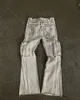 Jeans de hombre estilo lavado jeans sueltos para mujer hip hop pantalones tendencia calle multi bolsillo retro mujer ropa 230621