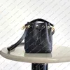 Dames mode casual ontwerp luxe nano noe bucket tas crossbody schoudertas bakken handtas messenger tas top spiegel kwaliteit m46291 m81626 m81463 zak portemonnee