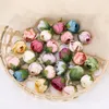 Dekorativa blommor 20st Rose Artificial Head Silk Fake For Home Decor Christmas Party Wedding Decoration Diy Wreath Accessories