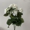 Dekorative Blumen, 1 Stück, INS-Stil, simulierte Begonie, künstliche Blumen für Zuhause und Wohnzimmer, weiche Dekoration, Design-Ornamente