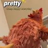 Stuffed Plush Animals 23cm Simulation Chicken Stuffed Animals Plush Toy Fluffy Chicken Doll Soft Toy Kid Birthday Christmas Gift Toy Home Room Decor 230620