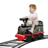 ElectricRC Track Child Electric Train Kids Riding Toy Ailway kan bära tåg Rail Car Classical Model Baby Walker barnvagn barndag gåvor 230620