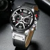 CURREN Casual Sport Watches for Men Top Brand Luxury Military Leather Wrist Watch Man Clock Fashion Chronograph Wristwatch 8329165T