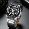 Curren Casual Sport Watches For Men Top Brand Luxury Military Leather Wrist Watch Man Clock Fashion Chronograph Wristwatch 8329165T