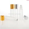 20 pçs/lote Rolo de vidro fosco em óleo essencial frasco de perfume vazio 5ml Roller Ball de aço inoxidável recarregável Ferramentas de maquiagem alta quantidade Dhql