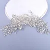 Grampos de cabelo luxo cheio de strass pentes de cristal para acessórios de casamento feminino feito à mão bandana de noiva videiras dois enfeites de pente