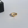 Designer de anel de unhas jóias de luxo midi anéis para mulheres homens titânio liga de aço banhado a ouro acessórios de moda nunca fade270d