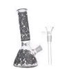 Glow In The Dark Heavy Glass Beaker Bong Hookahs Thick Elephant Joint Straight with Ice Catcher Classical Smoking Water Pipes with Downstem Tobacco Bowl