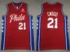 Men 21 Joel Embiid Jerseys Basketball 0 Tyrese Maxey Allen Iverson Tobias Harris DeAnthony Melton Batum Robert Covington Kelly Oubre Short The City Of Brotherly Love