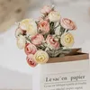 Decorative Flowers False Flower Bouquet 1 Fashion 18 Heads Easy Care Home Decor Po Props Supplies